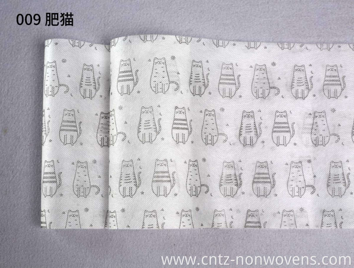 Printed Spun-Bonded Nonwoven Fabric